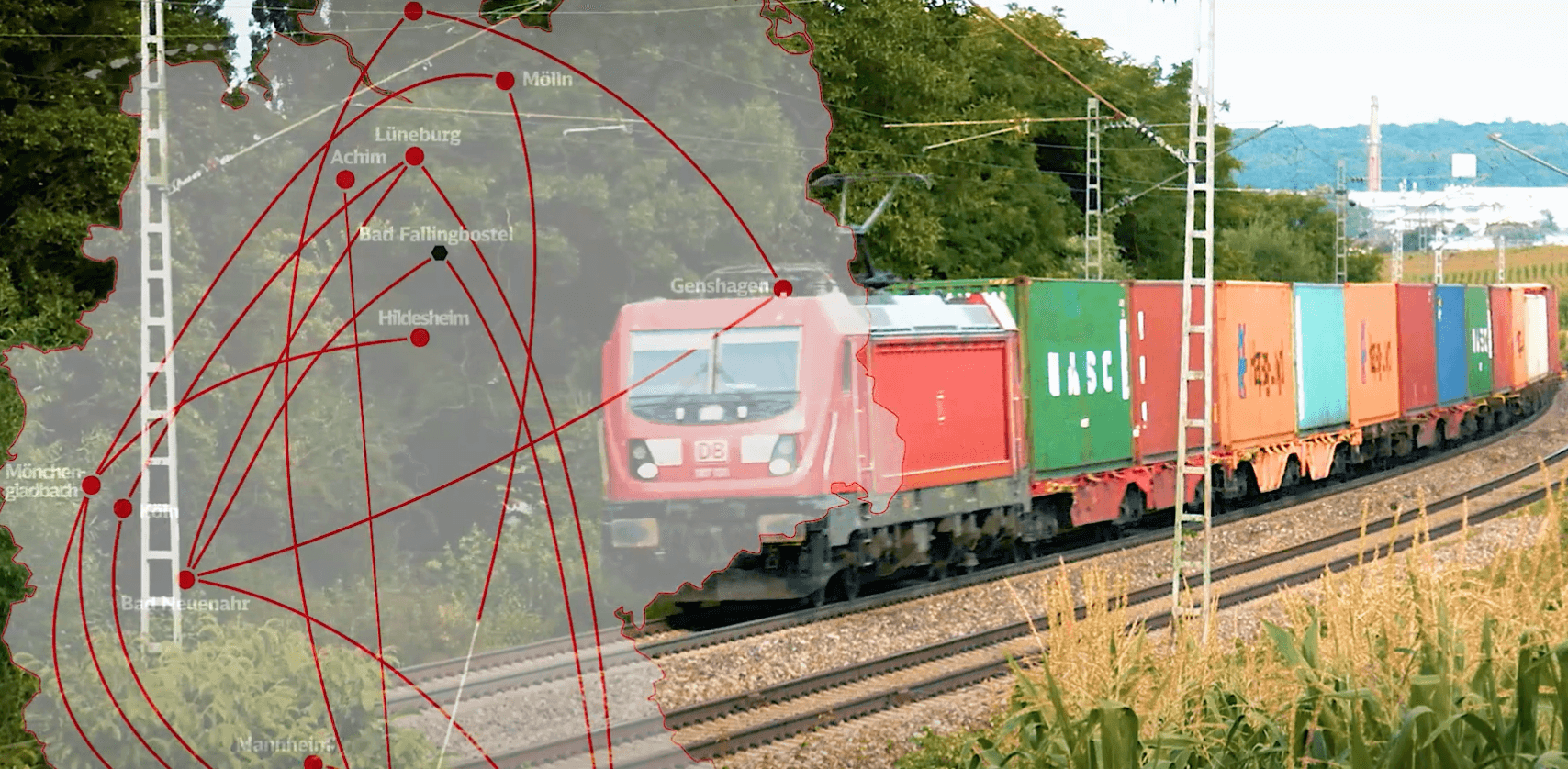 Coca-Cola’s spoorgoederenvervoer netwerk via DB CARGO