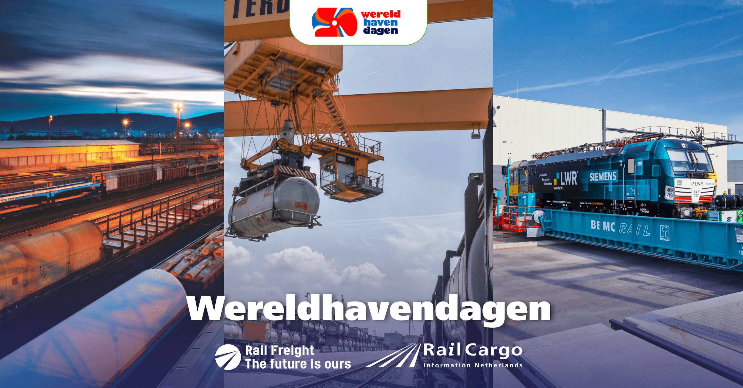 Rail freight tijdens de wereldhavendagen in rotterdam
